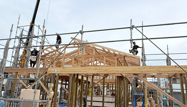 モデルハウス上棟