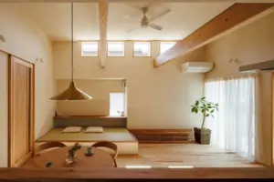 自然素材のぬくもりがあふれるリビング