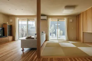 光を多く取り入れられる広々としたリビング