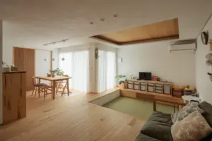 木のぬくもりがあふれ出すリビング