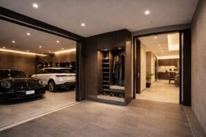 ビルトインガレージと直結したホテルライク動線の住まい - 滋賀で自然素材・木の家の注文住宅を建てる工務店|株式会社スムース ビルトインガレージと直結したホテルライク動線の住まい