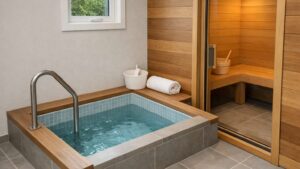 サウナの横にある水風呂