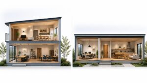 事務所兼住宅の間取例 - 滋賀で自然素材・木の家の注文住宅を建てる工務店|株式会社スムース 事務所兼住宅の間取例