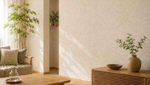 珪藻土の特性を活かしたリビング - 滋賀で自然素材・木の家の注文住宅を建てる工務店|株式会社スムース 珪藻土の特性を活かしたリビング