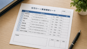 住宅ローンの審査書類のイメージ